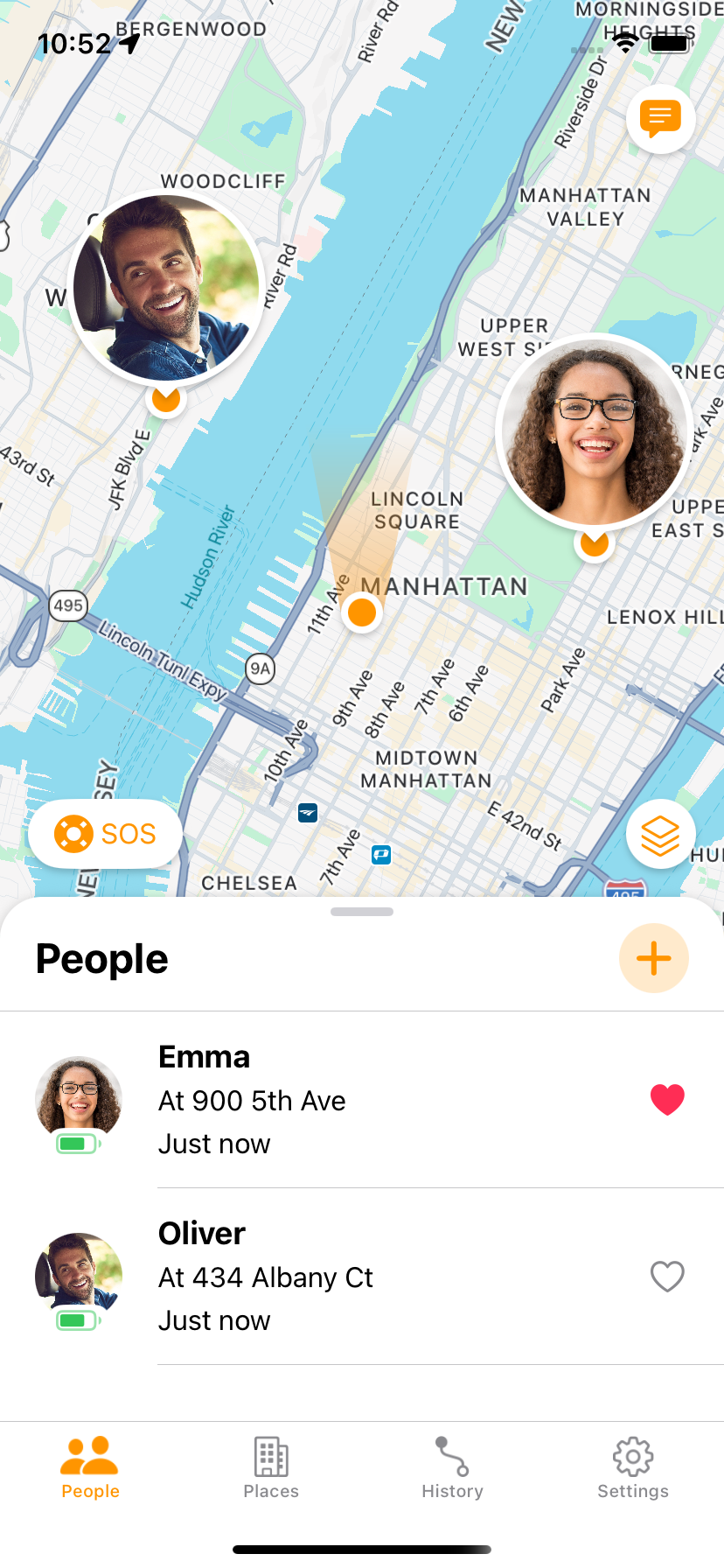 Share Location Device Mockup